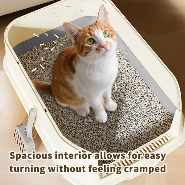 Double Door Cat Litter Box, Allowing Cats To Enter The Bathroom More Smoothly And Reducing Crowding - view 3