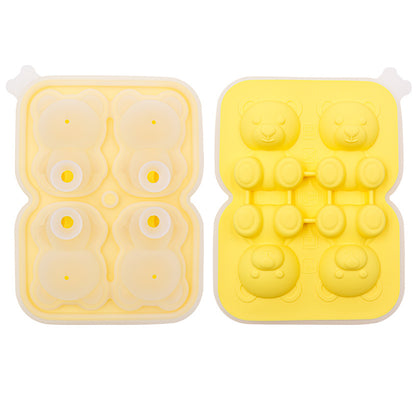 Bear Ice Cube Molded Silicone Ice Tray - view 5