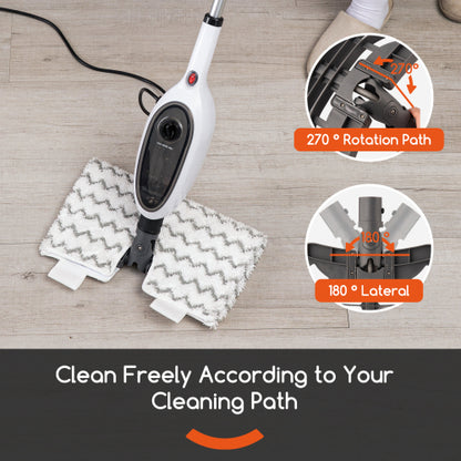 Steam Mops For Floor Cleaning, Unique Double-Sided Flip Design, 15 Seconds Fast Heating 10-in-1 Steam Cleaner - view 3