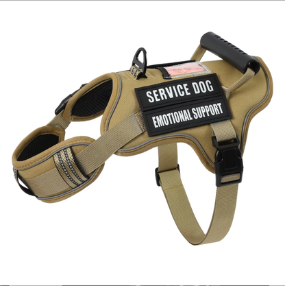 USLOCAL Tactical Service Dog Harness With Control Handle No Pulling Adjustable Reflective Pet Vest Harness Easy Walking - view 3
