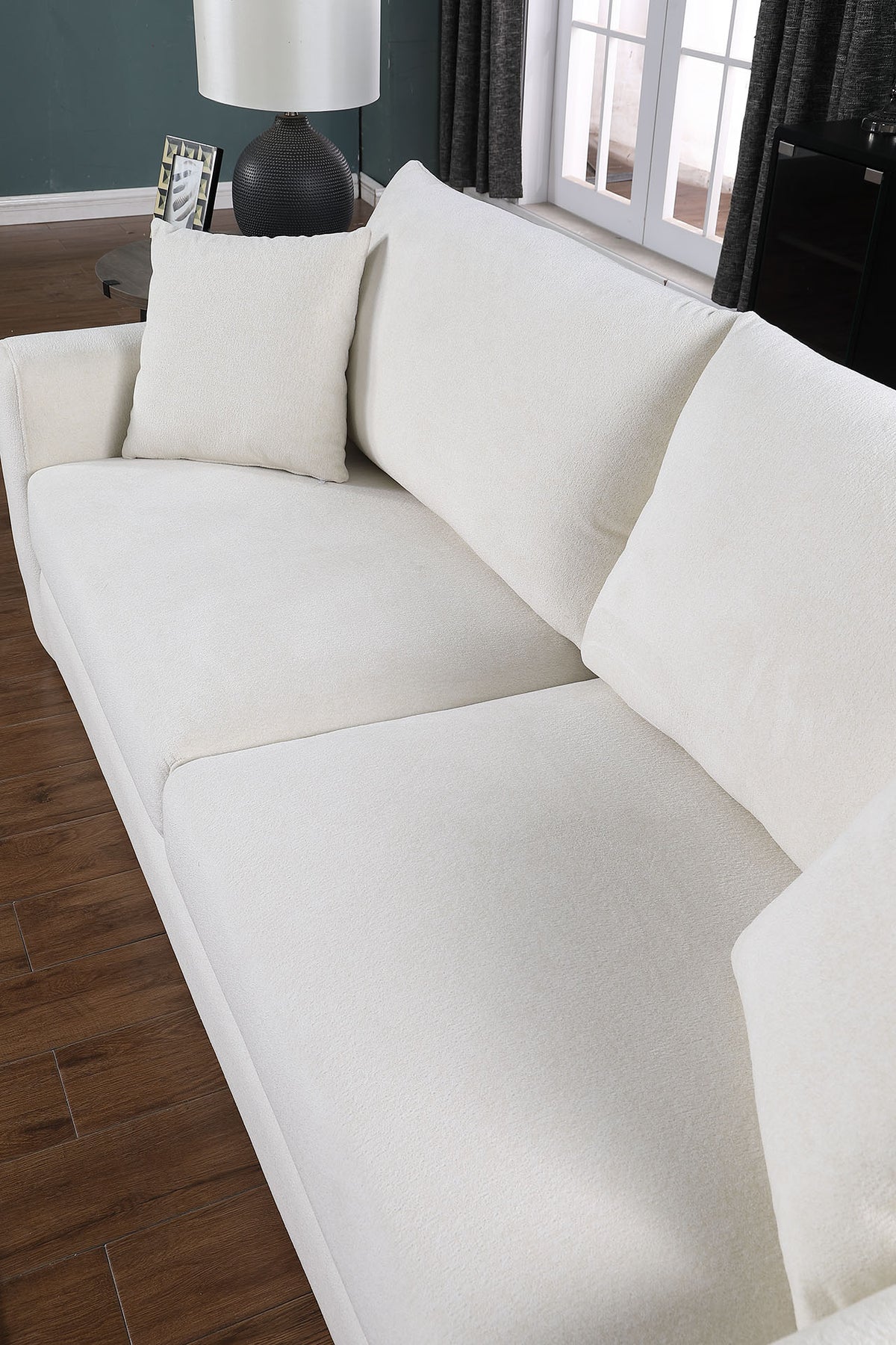 Modern Minimalist Comfortable Compressed BEIGE Sofa - view 2