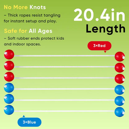 The Ladder Ball And Golf Throwing Ball Set Is Used For The Ladder Throwing Game And Includes 6 Balls - view 6