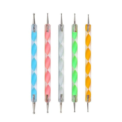 20PCS/Set Nail Art Design Dotting Painting Drawing Polish Brush Pen Tools UV Gel - view 3