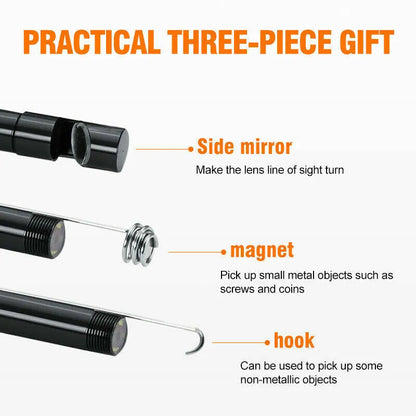 5M 6LEDs Snake Endoscope Borescope 8mm Inspection USB Camera Scope For Android - view 8