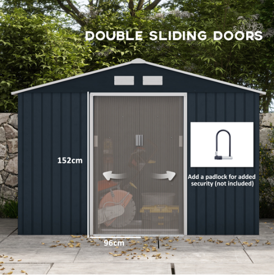 Outdoor Garden Storage Shed Tool House - view 4