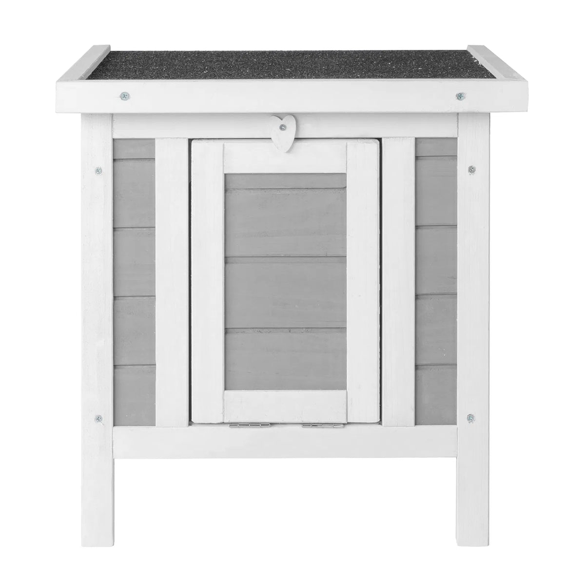 20" Wooden Waterproof Rabbit Hutch Pet Bunny Small Animal House Habitat Gray - view 8
