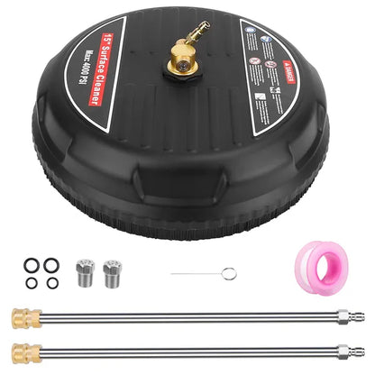 15in Power Washer Surface Cleaner High Pressure Flat Surface Cleaner 4000PSI Disc Power Washer Broom - view 9