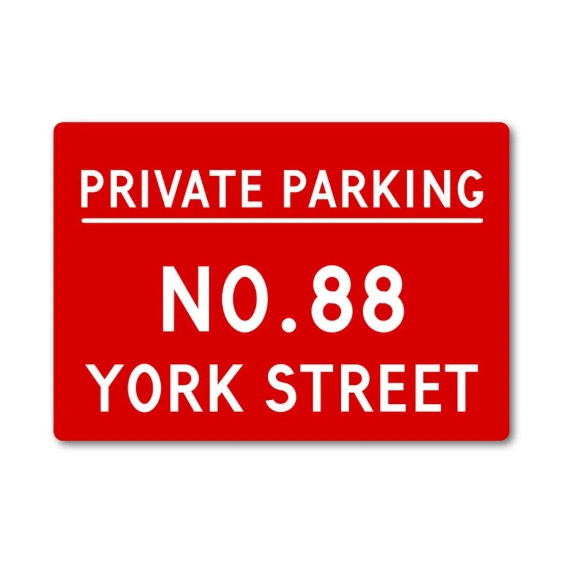 Personalized Metal Private Parking Sign Custom House Number Street Name - view 8