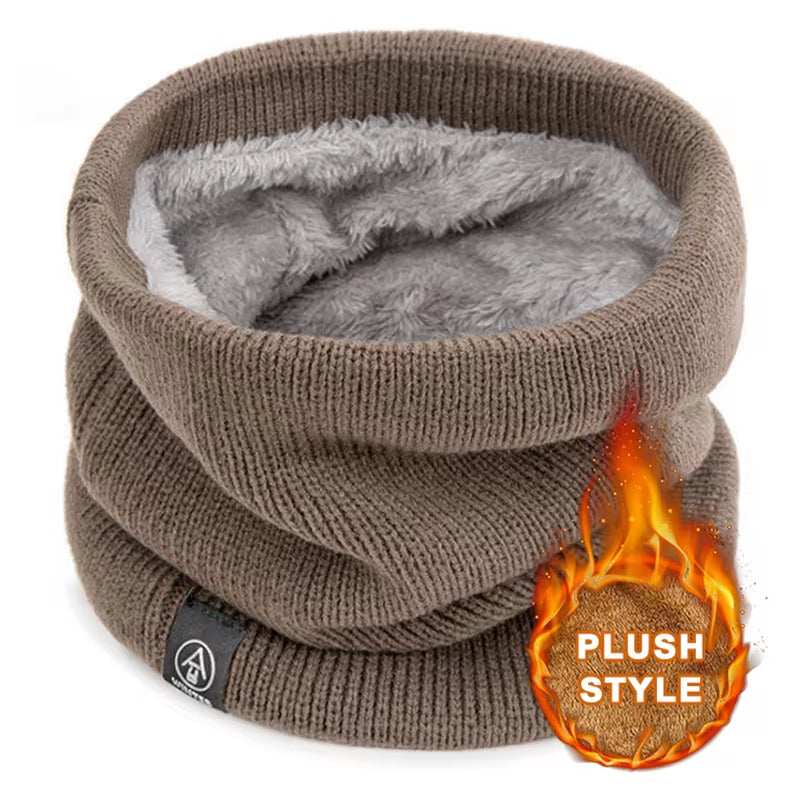 Fashion Soft Knitted Neck Warmer Sport Scarf Women Men Face Cover Winter Skating Running Warm Scarves Thick Cold-proof - view 6