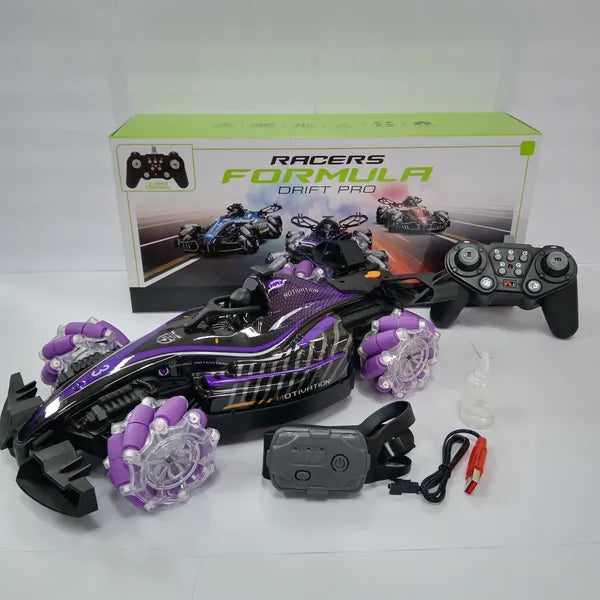 Remote Control Toy Car F1 Racing Style, With Music And Light, The Tail Can Be Spray. - view 7