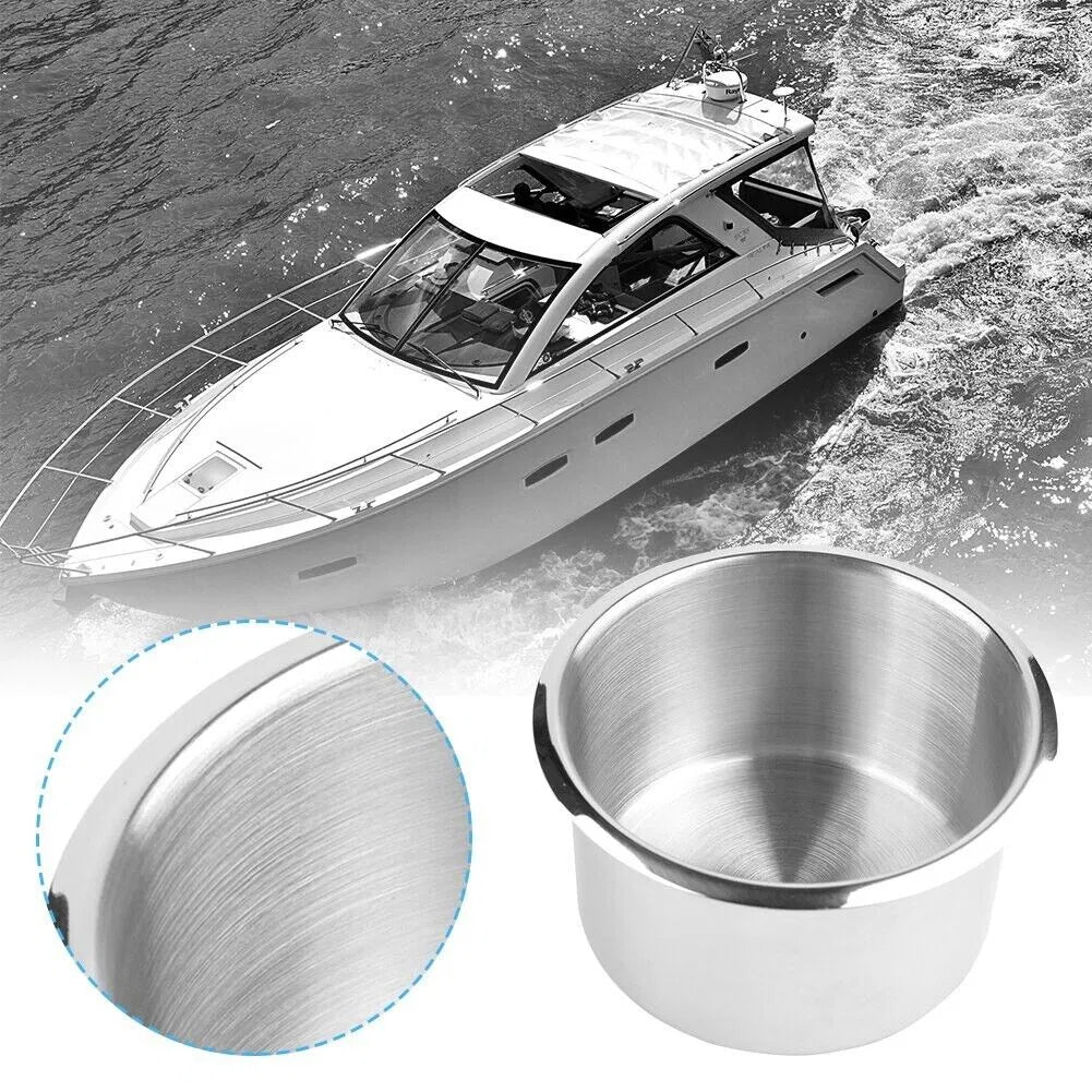 Universal Stainless Steel Cup Drink Holders for Car Boat Truck Marine Camper RV - view 10