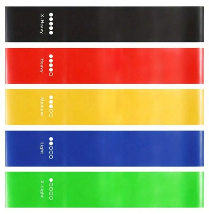 2 PackSet of 5 Resistance Exercise Loop Bands Fitness Yoga Resistance Band TPE Colorful - view 2