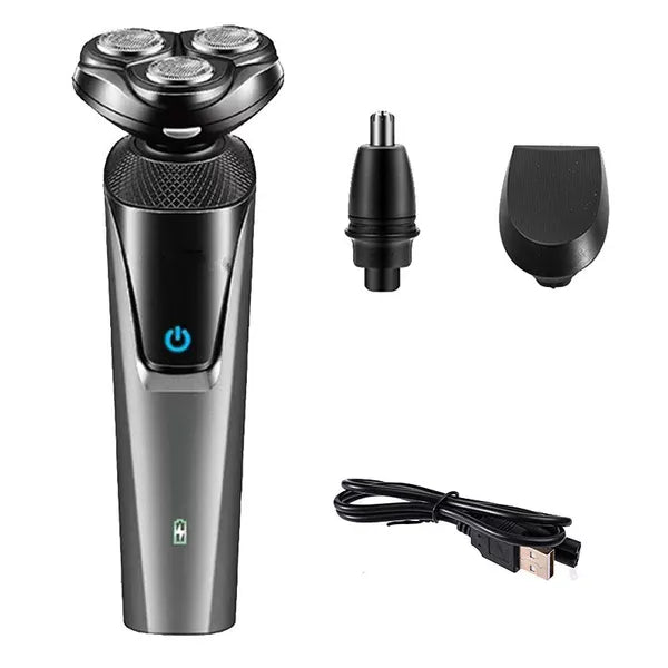 Electric Shaver Mens Razor Rotary Waterproof Pop-Up Trimmer Wet Dry Cordless - view 2