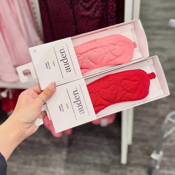 Women's Quilted Heart Shape Sleep Mask - view 4