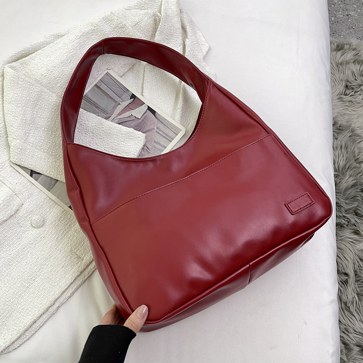 Fashion Tote Bag Large Capacity Casual Shoulder Bag Women's Commuting Handbag College Student - view 8