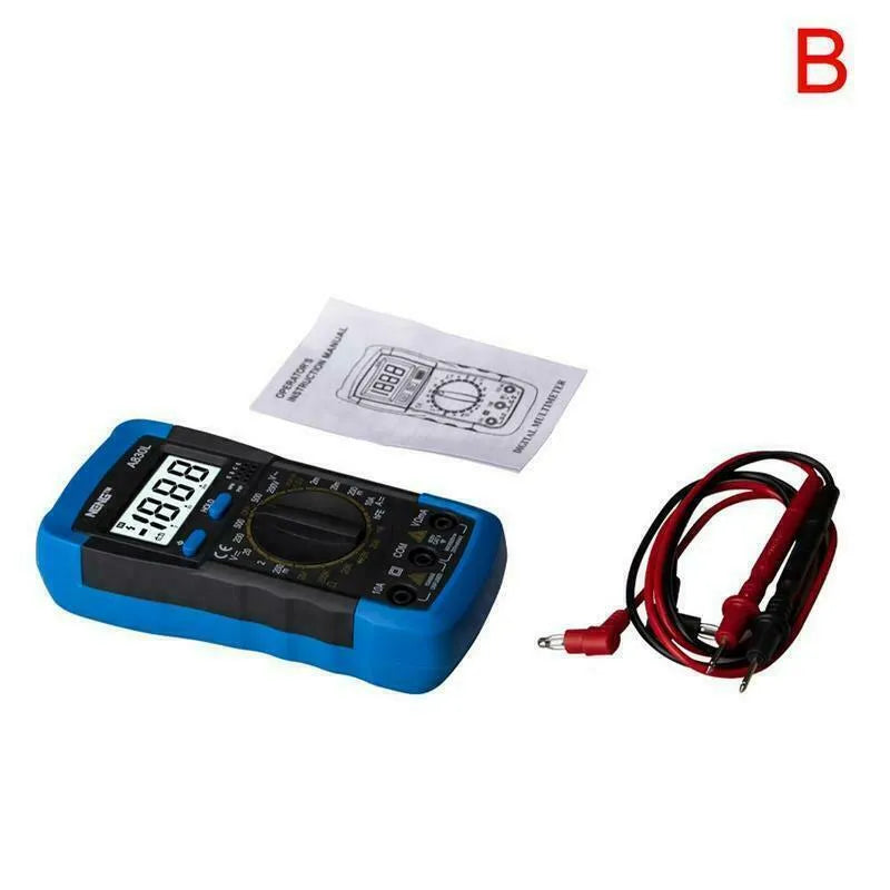 Digital Multimeter AC DC Voltmeter Ammeter Ohmmeter Volt Tester Meter XL830L USA - view 3