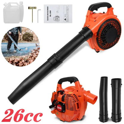 26cc 2-Stroke Gas Leaf Blower, Handheld Petrol Garden Blower, Vacuum Sweeper - view 3