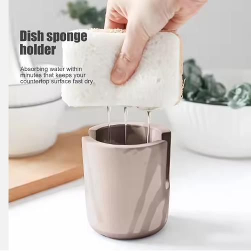 Diatom Mud Sponge Rack Kitchen & Bathroom Sink Caddy For Sponges Scrubbers - view 6