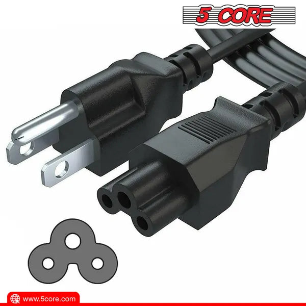 5Core AC Power Cord 6Ft 3 Prong US Male To Female Extension Adapter 18AWG 10A 7A 125V - view 3