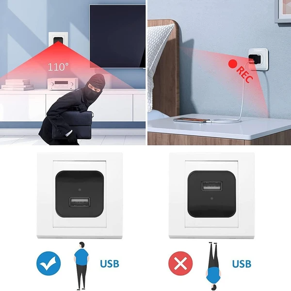 Mini Hidden Camera Home Security Nanny Cam Full HD 1080P DVR Night Vision Audio - view 2