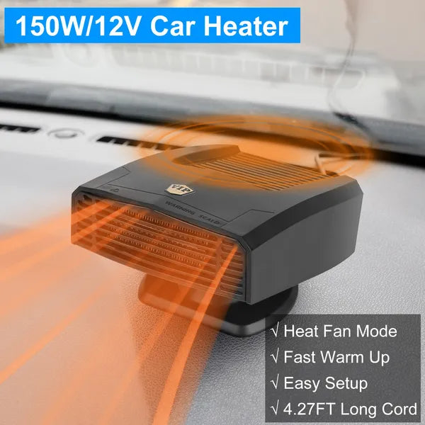 Portable Car Heater Heating Fan 2 In 1 Defroster Defogger Demister Windshield Heater Automotive Cooling Fan - view 6