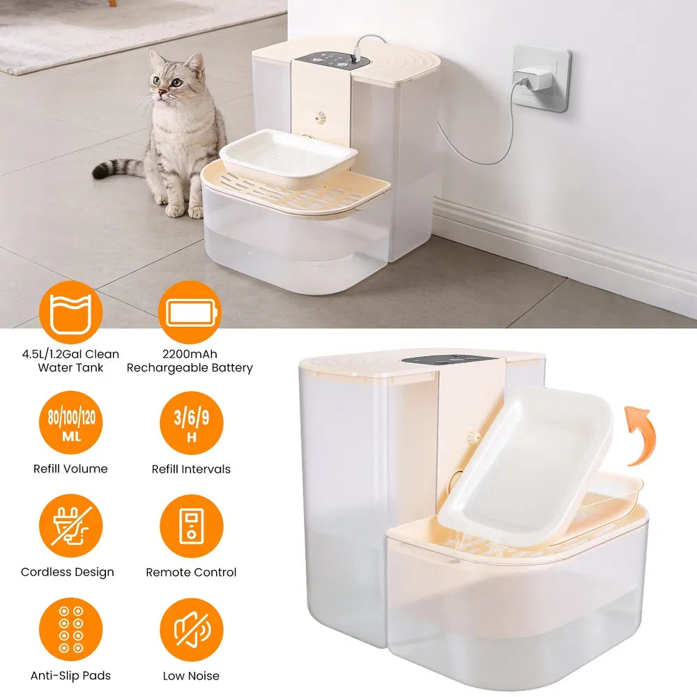 Smart Automatic Pet Water Dispenser, Automatic Pet Water Dispenser With Dual Tank - view 6