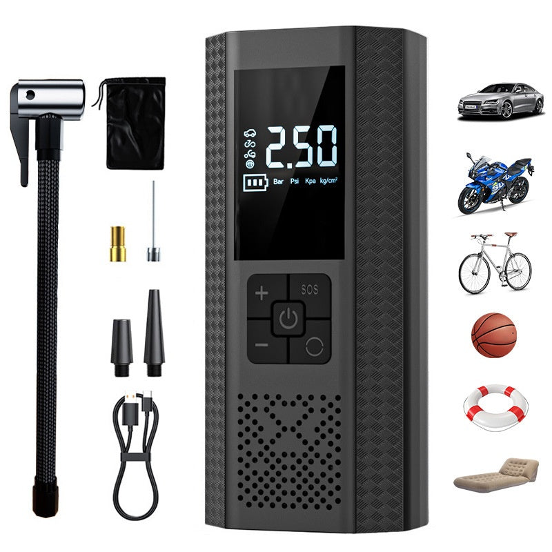 Electric Air Pump Tire Inflator Portable Inflator - view 2