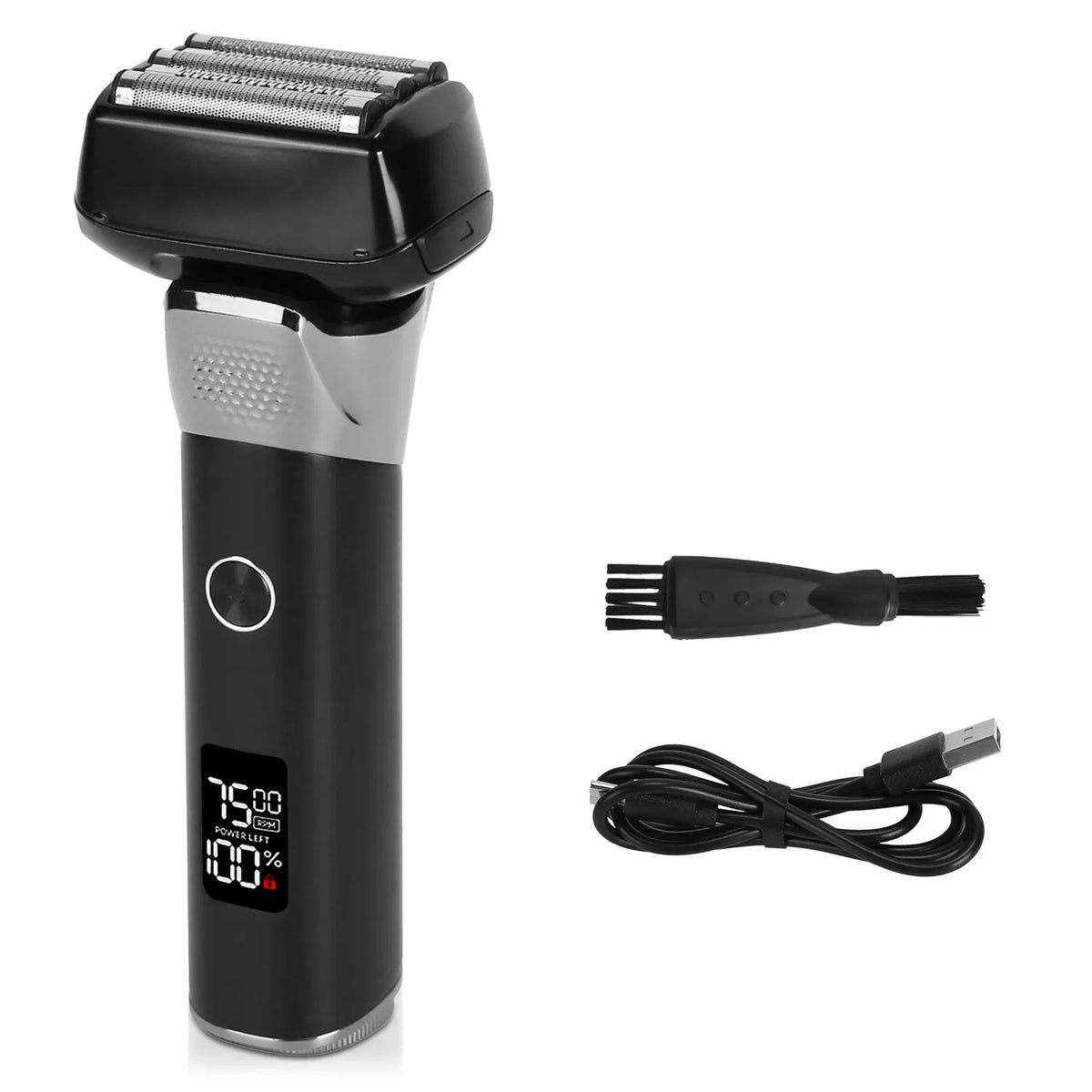 Electric Foil Face Shaver 5-Blade Electric Razor For Men Wet & Dry Jawline Beard Trimmer Precision Sideburn Shavers - view 8