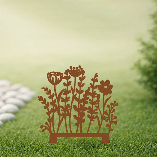 Vintage Garden Stakes Outdoor Patio Decor iron Landscape Markers - view 2