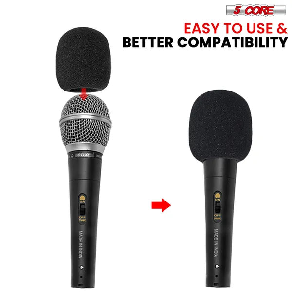 5Core Microphone Cover Soft Foam Mic Windscreen Windproof Sponge For Handheld Mic - view 2