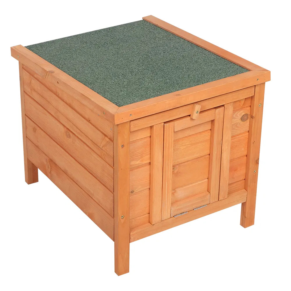 20-inch Removable Roof, Waterproof, Green Asphalt Roof, Cedar Wood, Wooden Chicken and Rabbit Cage - view 8