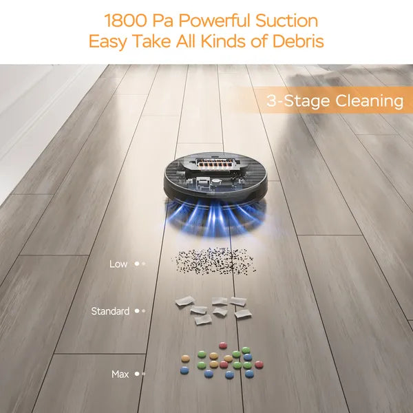 Geek Smart Robot Vacuum Cleaner G6; Ultra-Thin; 1800Pa Strong Suction; Automatic Self-Charging; App Control - view 2