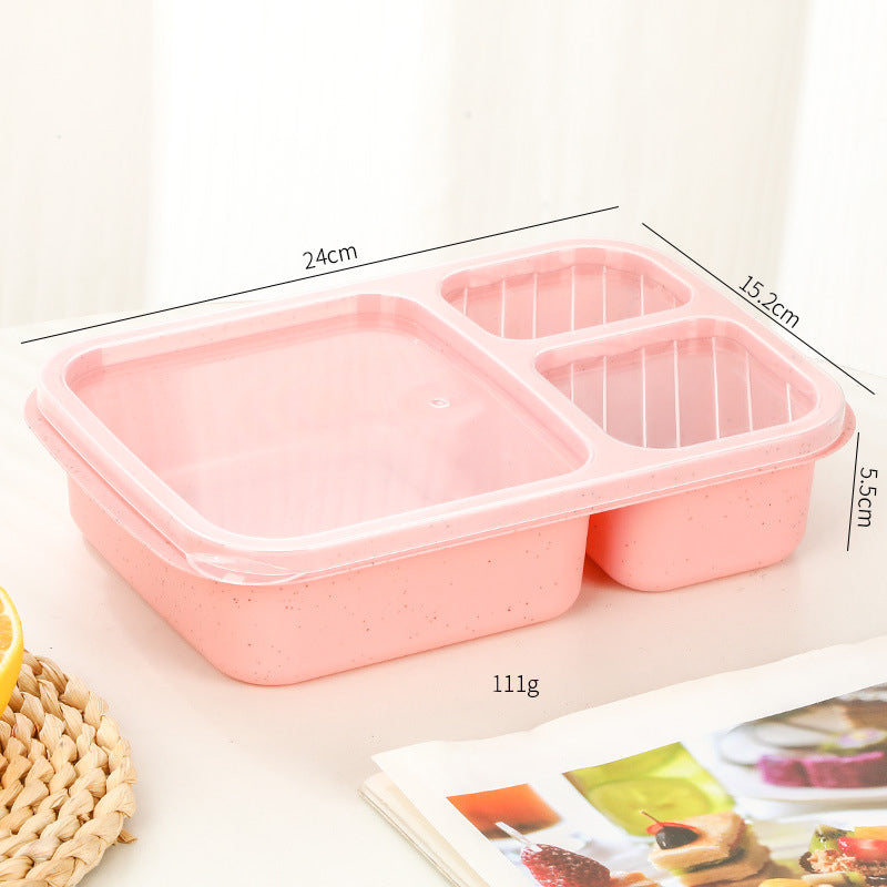 1PC Snack Containers, Divided Bento Lunch Snack Box With Transparent Lids - view 9