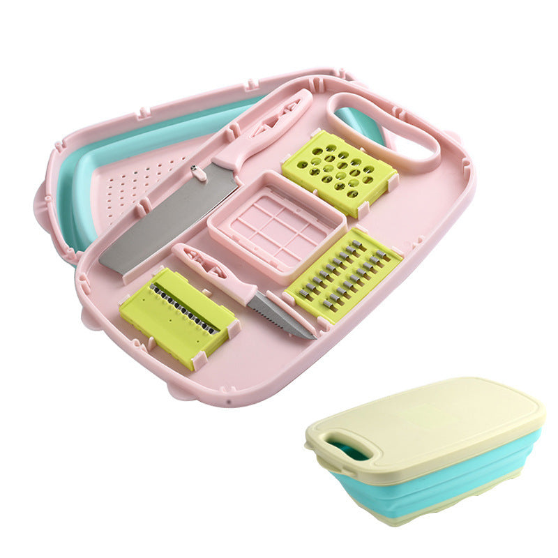 Kitchen Multifunctional Cutting Board Collapsible Cutting Board Cutting Tool Vegetable Cutting Board Set - view 2