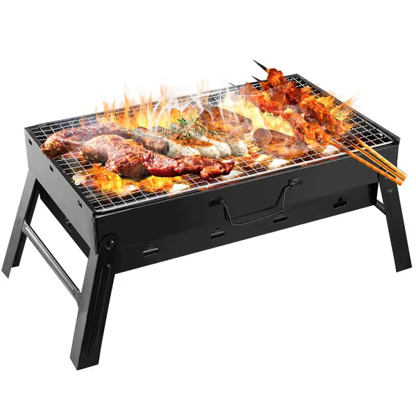 Foldable Smoker Grill Portable Lightweight BBQ Charcoal Grill For Camping Picnics Garden Grilling RV Travel - view 3