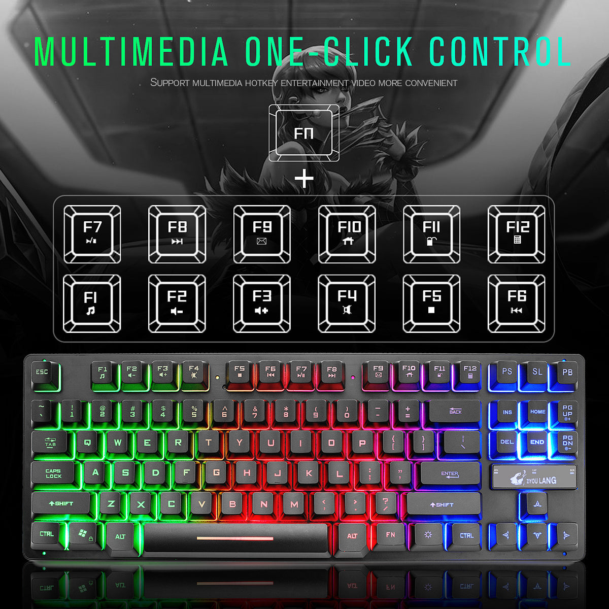 Electronic Games Mechanical Keyboard Notebook Keyboard - view 2