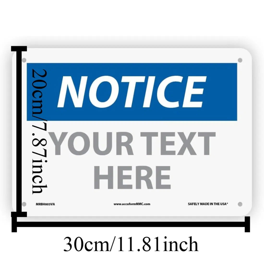 Custom OSHA Style Safety Caution Sign - view 4
