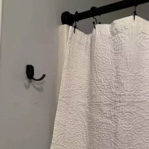 Modern Octopus Hook Matte Black: Cast Aluminum Towel Hook, Powder-Coated, 20lb Capacity - view 5