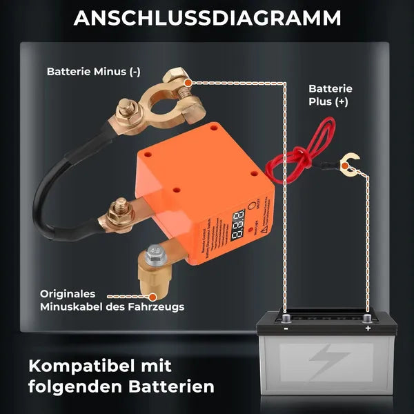 Automatic Battery Disconnect Switch Kit With Dual Remote Control, For 12V Systems - view 2
