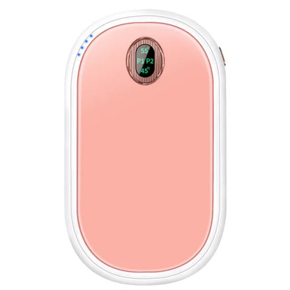 Rechargeable Hand Warmer Electric Hand Heater Portable Reusable Pocket Warmer Power Bank With Digital Display 2 Levels - view 2
