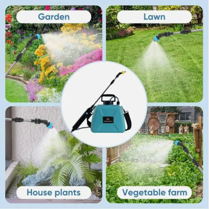 5L Battery Pressure Sprayer, Electric Garden Sprayer, Rechargeable Knapsack Sprayer - view 3