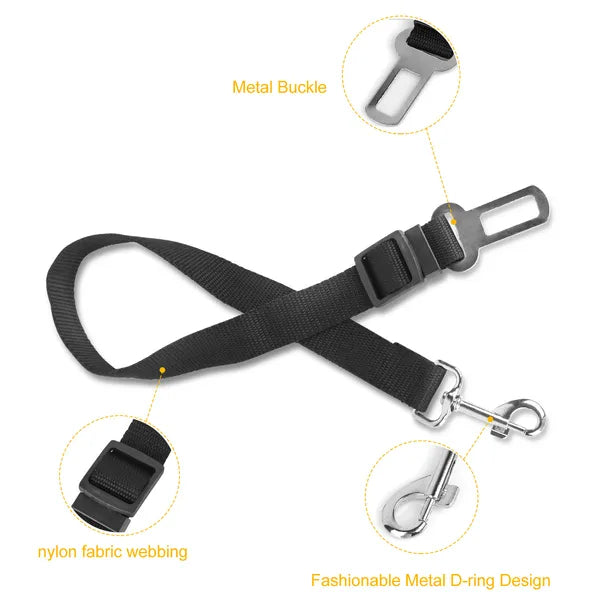 2Pcs Pet Dog Seat Belt Leash Adjustable Pet Dog Cat Safety Leads Harness - view 3