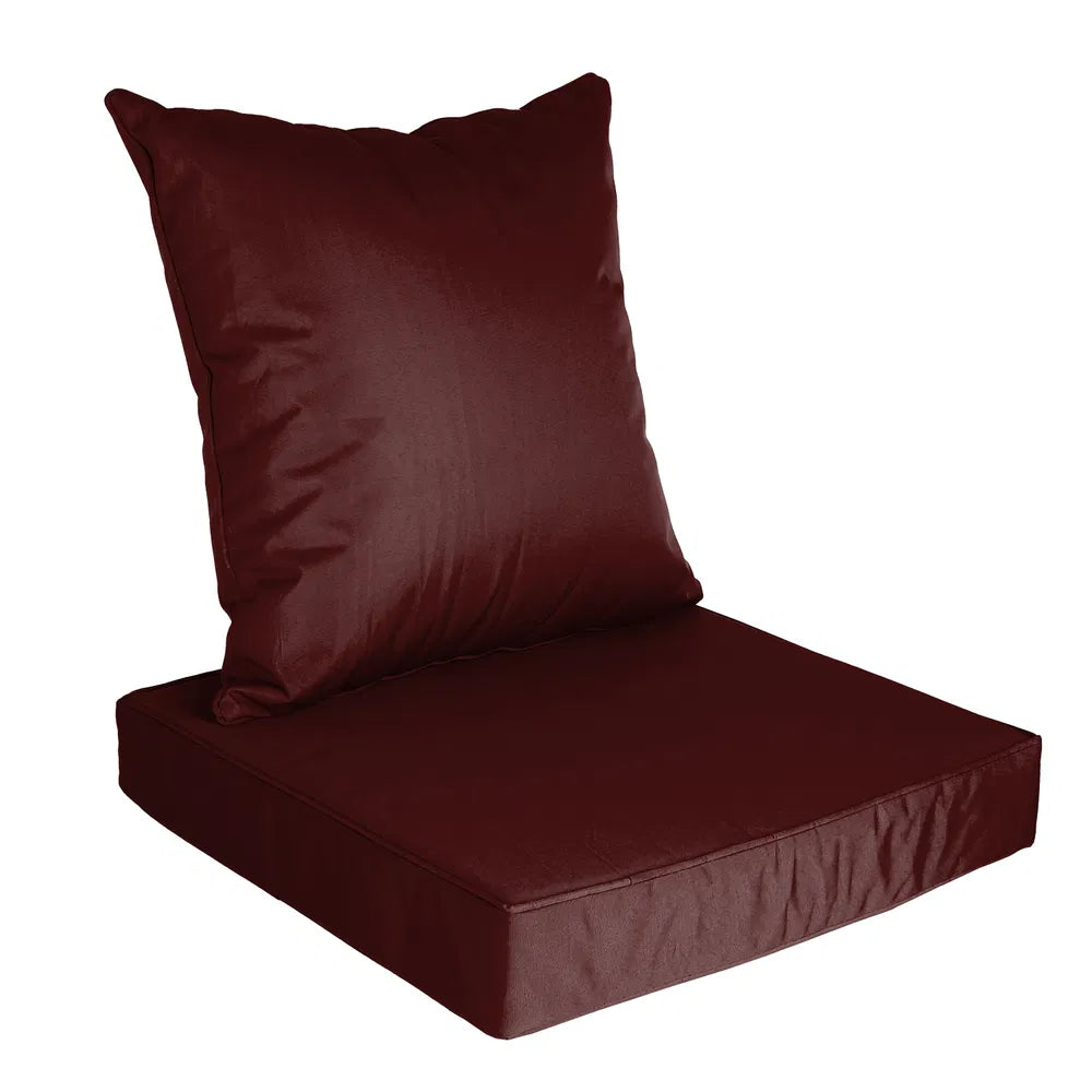 Outdoor Seat Cushion Set Waterproof Patio Furniture Cushion And Back Pillow Fade Resistant Deep Seat Set Chair Pad - view 9