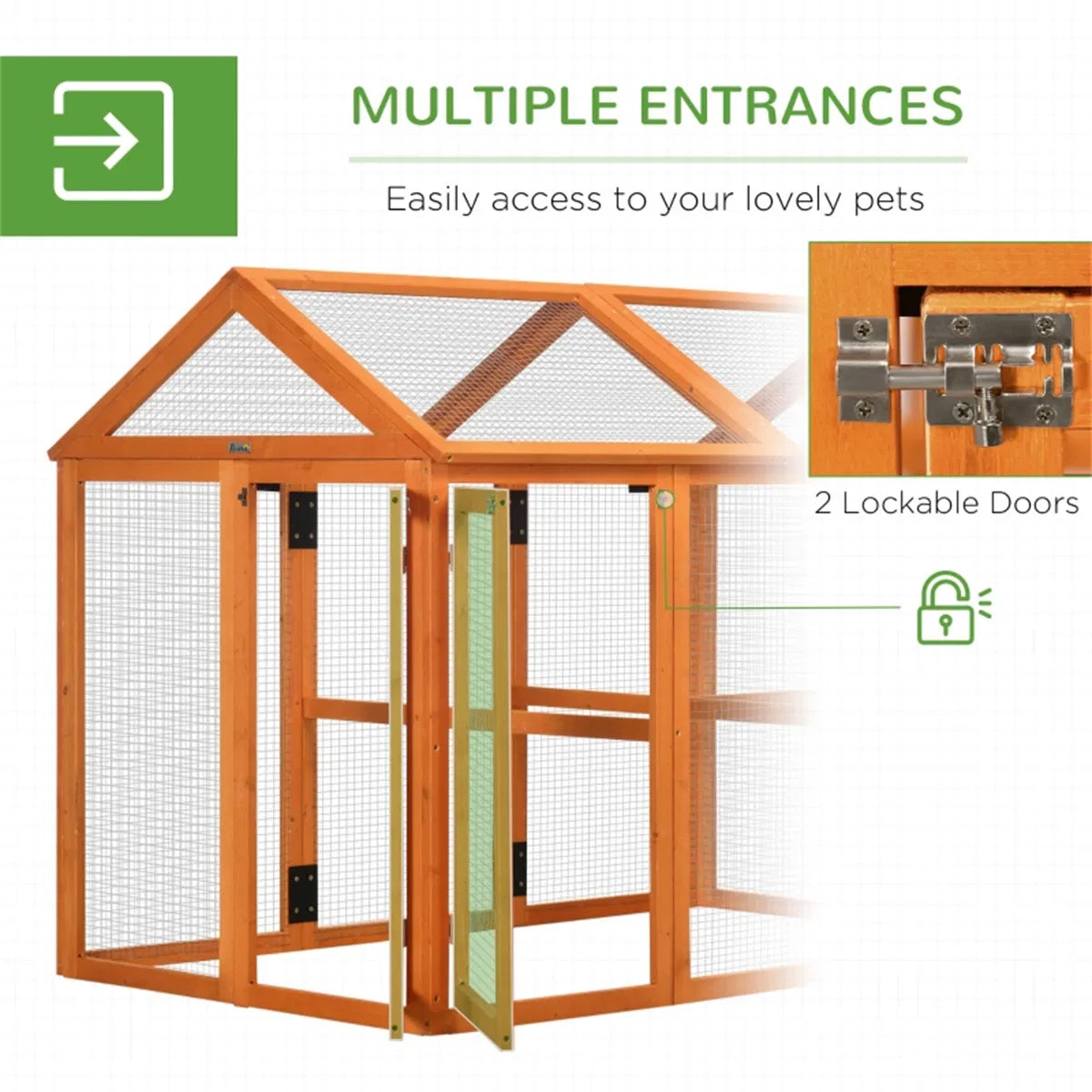 Wooden Chicken Coop - view 3