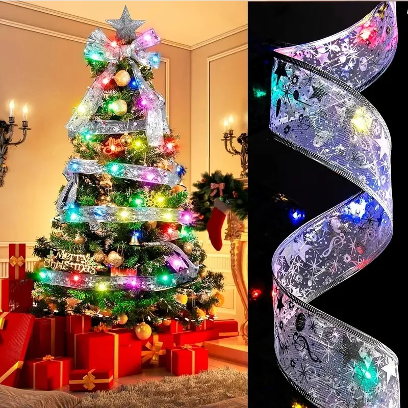 A Christmas Tree With 32 Feet Of Ribbon - view 2
