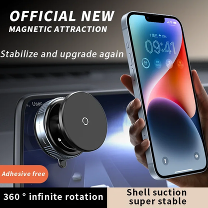 K009 Vacuum Suction Phone Mount For Car Wireless Stand Magnetic Phone Holder For Car Black Rotation Magnetic Car Cell - view 4