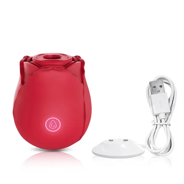 Discreet 10 Speed Personal Massage Rose Vibrator-Sucking Massager For Women - view 4