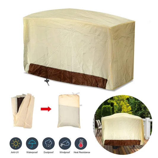 210D Waterproof Outdoor BBQ Grill Cover Windproof Dustproof Patio Gas Grill Oven Protector Oxford Cloth Garden GPCT1580 - view 2