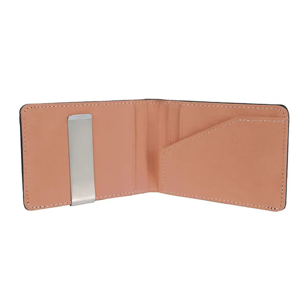 Unisex PU Leather Wallet RFID Blocking Slim Bifold Credit Card Holder With Money Clip - view 9