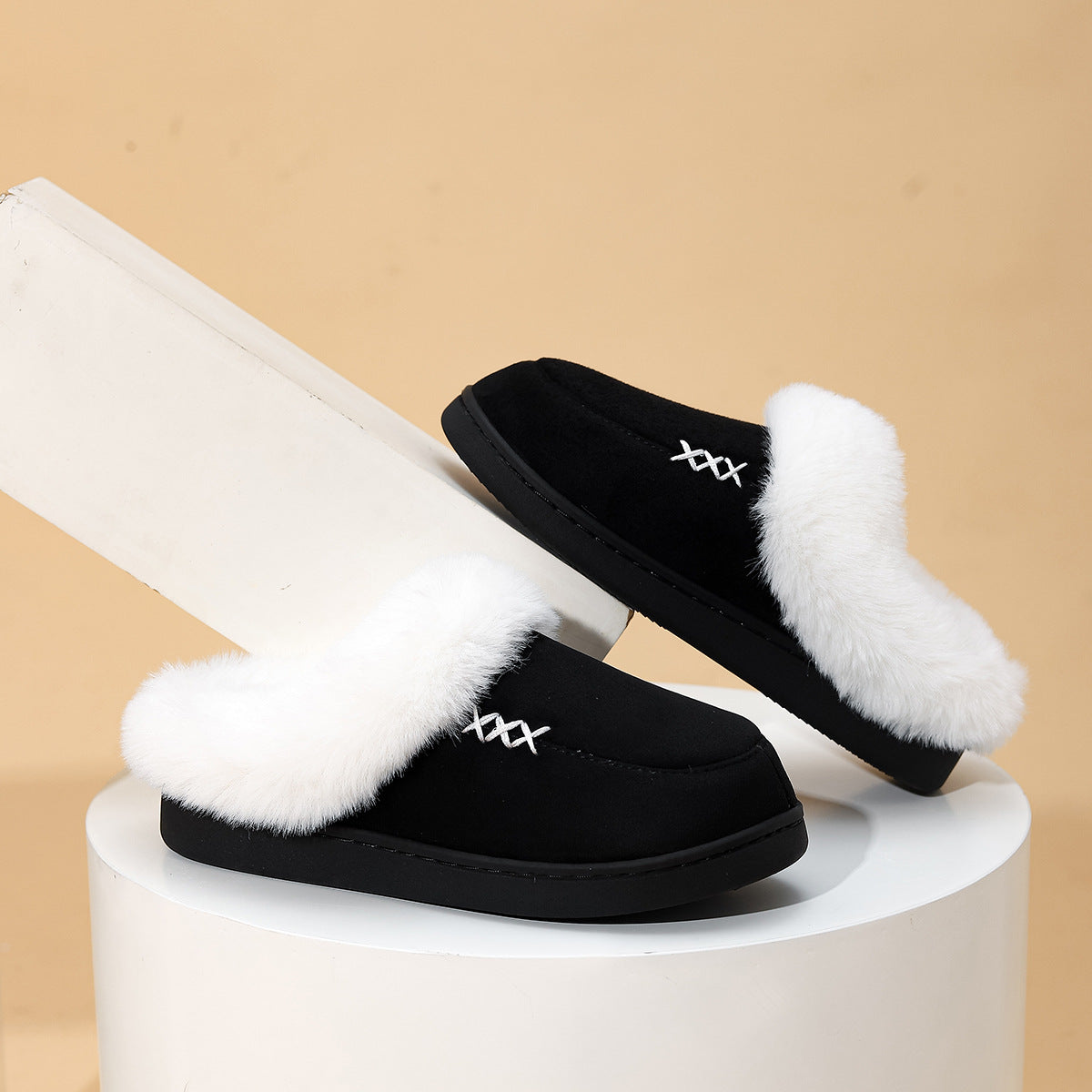 Fluffy Home Warm Non Slip Cotton Slippers - view 6